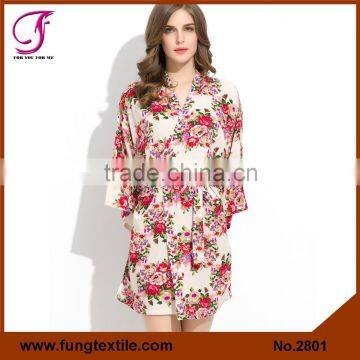 Fung Item 2801 100% Rayon Cotton Bathrobe