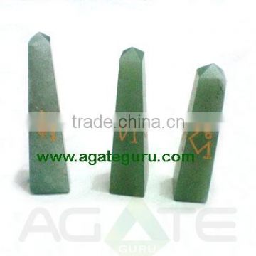 Green Aventurine Arch Angel Tower : Reiki Stones