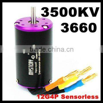 Tyrannosaurus 12 Chase 4 Poles 3660 3500KV Sensorless Brushless Motor For 1/10 1/8 RC Car