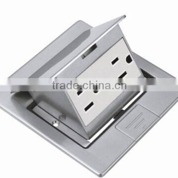 Ultra thin Pop up floor box floor socket with functional part