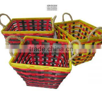 Bamboo Basket With Handle