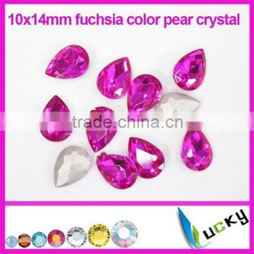 loose diamante rhinestone jewellery stones fuchsia color crystal