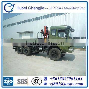 6WD High Quality Dongfeng Truck Mounted Crane, Truck With Crane