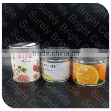 high quality new design scented tall tin candle wholesale