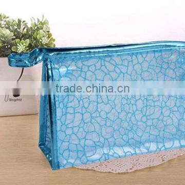 High-end Customized Zipper Mesh Cosmetic Bag,Transparent Travel Pouch Mesh