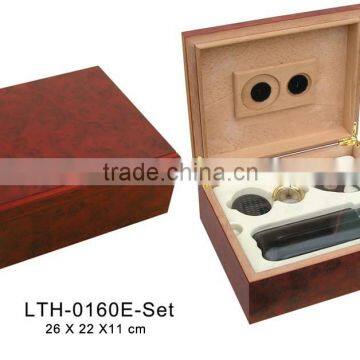 Wooden humidor set wholesale