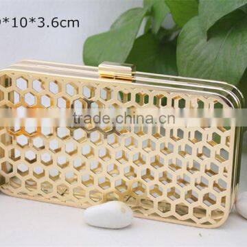 Newest Design Golden Metal Mesh Box Frame Clutch Purse Frame Quality Choice photo-2