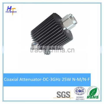 30dB Attenuator rf coaxial fixed attenuator 50ohms DC-3GHz 25W N Connectors