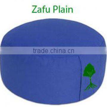 yoga meditation round zafu cushion with carry handle Buck wheat hull filling high quality with shape pattern