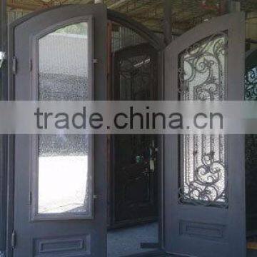 Elegant house wrought iron doors and iron windows rustless teel doors buy door from China Manufacturer made in Xiamen,China