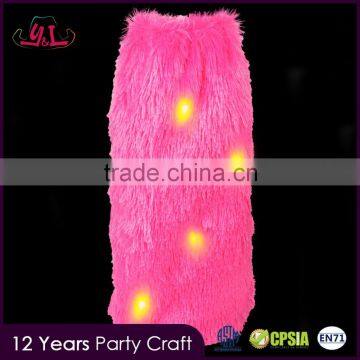 2016 Plush Fabric Sex Faux Fur Leg Warmer With Led Light