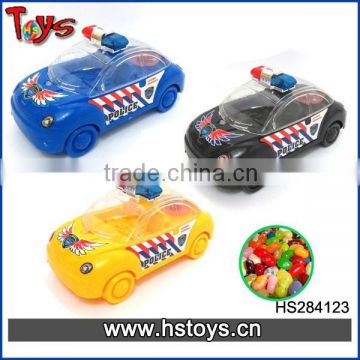 Wholesales pull line police car candy toy