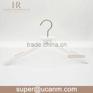 HR661IWP white brand wooden hanger