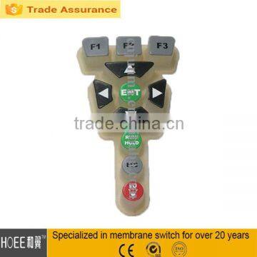 Low Cost and Reliable Top Overlay Tactile Bttons Waterproof LED Membrane Keypad Switch Rubber Key Cover the Enclosure photo-4