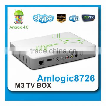 2014 Bestseller Single Core Iptv dvb-t2 Box 1080p Hdmi Support Youtube website Xbmc Miracast Chromecast Android Tv Box