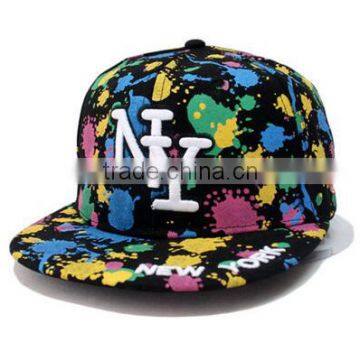 New York letter embroidery flower printing outdoors sports snapback hats turcker hiphop baseball basketball visor caps