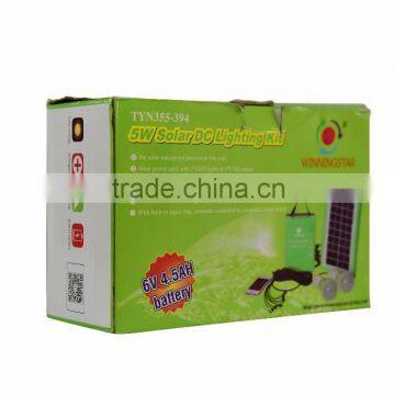 Emergency Solar Kit, 5W Solar DC Lighting Kit