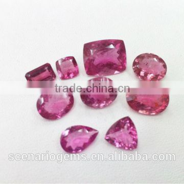 #AMZZ Natural Multi-Shape Faceted/Cut Loose Gemstone Rubellite