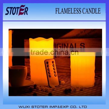 customized flameless remote control led candle/flameless candles remote