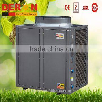 Deron high cop air source heat pump water heater generator for hot warer central heating 42kw