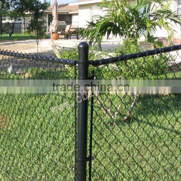 4 ft, 5 ft 6 ft High Black Chain Link Fence