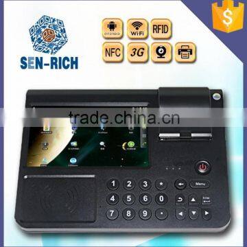 Multifunciton Android 7 Inch POS Terminal with Thermal Printer,MSR,3G,WIFI