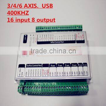 6 AXIS XHC USB mach3 Cnc motion controller board and 16input 8 output, 400KHZ, 24V, CE