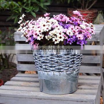 Willow and Iron Crossing Weave Basket photo-3