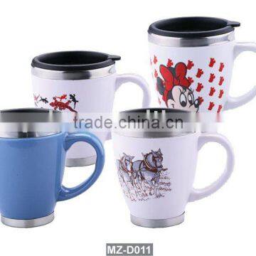 insulated Ceramic coffee drinking mug