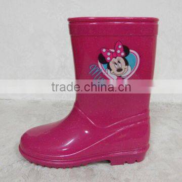 Girls popular mickey PVC boots