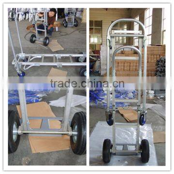 Aluminum Folding hand trolley 200bls/moving foldable hand cart