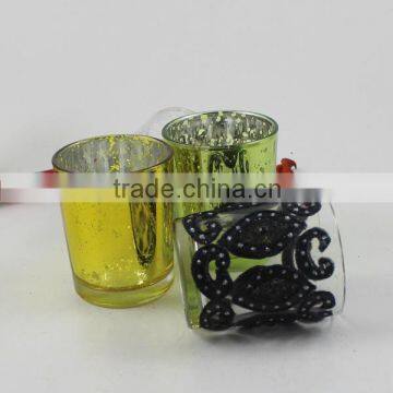 Christmas Decoration Glass Candle Jars Birthday Candle Holders