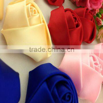 Wholesale Polyester Handmade DIY Satin Ribbon Flowers for Wedding Bridal Hand Bouquet Corsag Garment Accessories photo-5