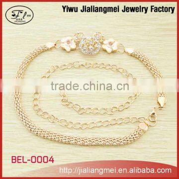 Wholesale Women Fashion Body Jewelry Crystal Alloy Belly Jewelry Waist Chains