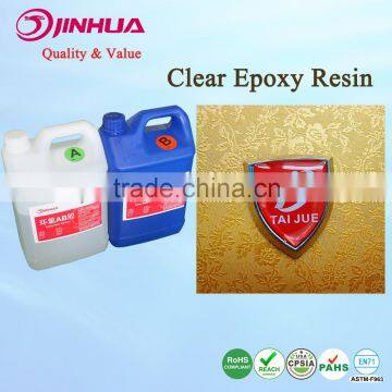 Bubble Free Yellow Resistance Epoxy Resin AB Glue for 3D Dome Stickers Coating Factory