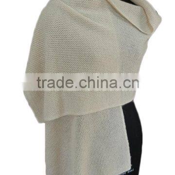 floral crochet knit 100% mongolian cashmere shawls