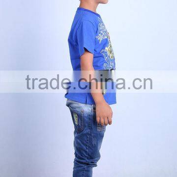 New 2016 Latest Design in Store Led Flashing Lights up Boys Bee t Shirt With 100% Cotton Fabric and Cartoon Logo photo-4