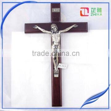 Large wooden Jesus on cross