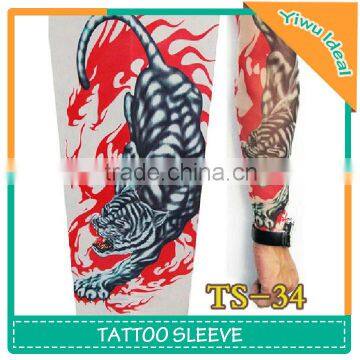 Men Punk Arm Artificial Tiger Fashion TattooSleeve