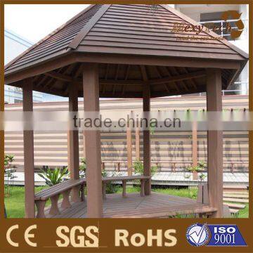 wpc gazebo and decking system - large composite kiosk and pavilion