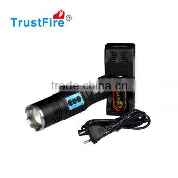 High Power Flashlight Zoomable Rechargeable Led Emergency Light 550LM TrustFire Z7 Motor Driving Flashlight Beam Focus photo-5