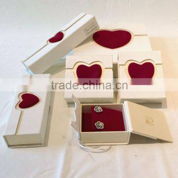 Fashion & Cheap Heart Style Paper Jewelry Box Box