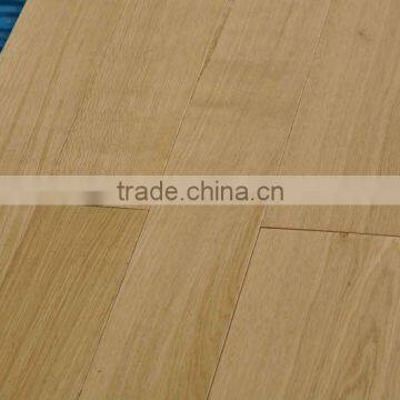 Wide 5" Natural White Oak Radiant Heat Solid Wooden Plank