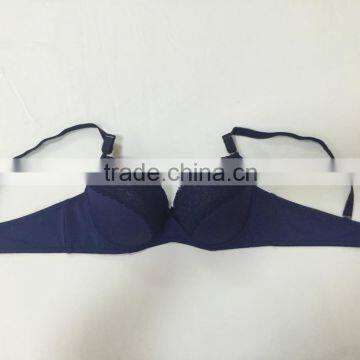 2016 Beautiful Bra Latest Fashion Sexy Bra Design Women Deep V Thick Padded Underwire Lace Bra Push-Up Bra Big Size 38C photo-3