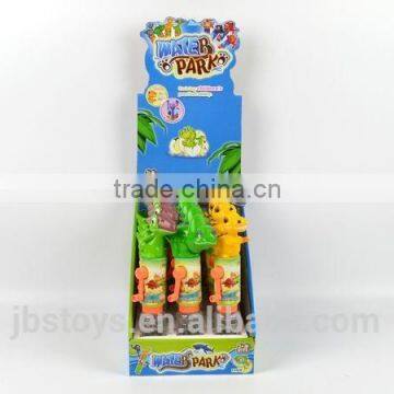 2015 new summer toys , Dinosaur style Hand control water shooter stick , Hand pump ,candy toys