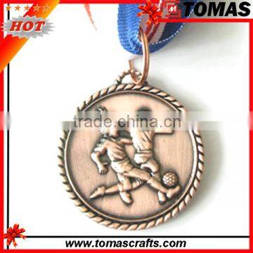 Cheap custom production metal football medal