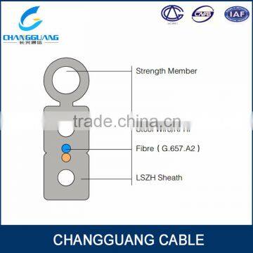China Cable Manufacturer Changguang Ftth FRP Fiber Optic Cable Self Supporting Bow Type Drop Cable photo-2