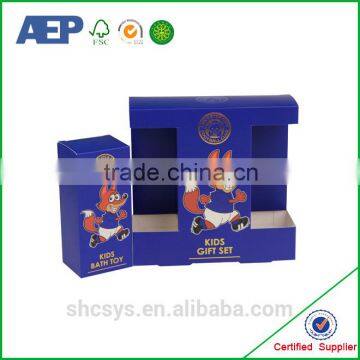 printing high quality folding cosmetic gift box packaging