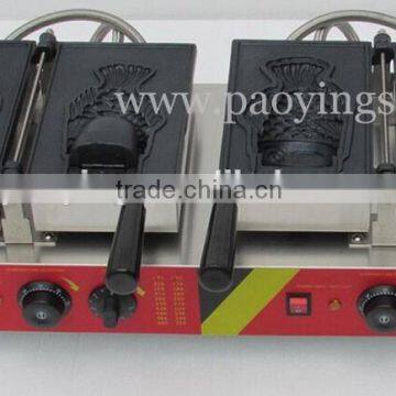Commercial Use Non-stick 110v 220v Electric Dual 1pc Ice Cream Taiyaki Fish Waffle Baker photo-3
