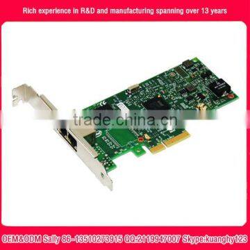 high speed intel pci-e express I350-T2 low profile bracket gigabit dual port optical network card